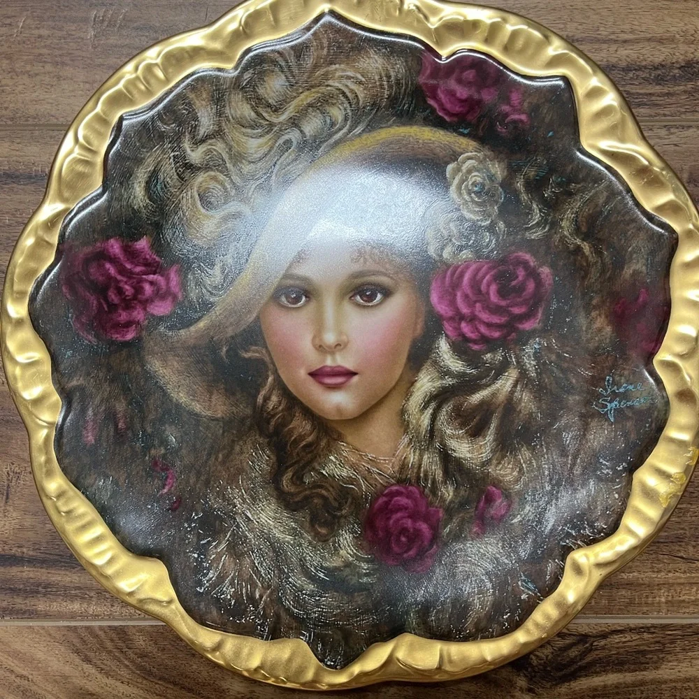 - PICKARD Symphony of Roses full set collector plates by Irene Spencer